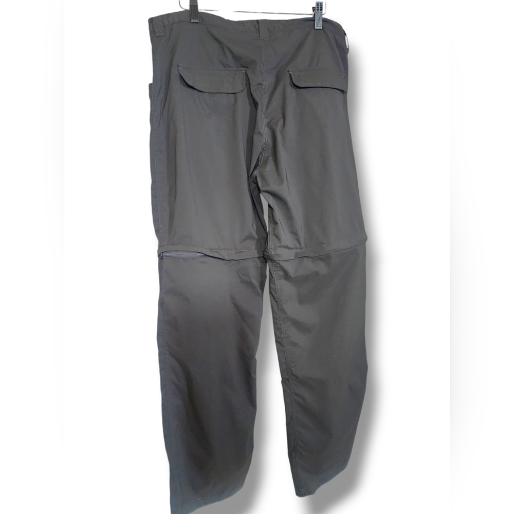 Canyon Creek Mens XL Gray Nylon Convertible Outdoor Pants Zip into Shorts - Picture 5 of 7